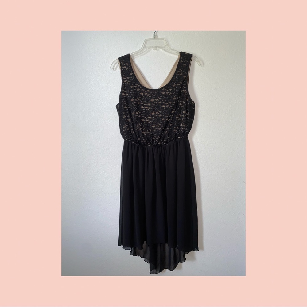 Black and nude dress